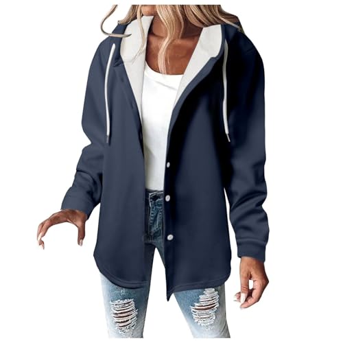 Juniors Hoodies Coats for Women Long Sleeve Hooded Basic Fall Winter 2025 Y2K