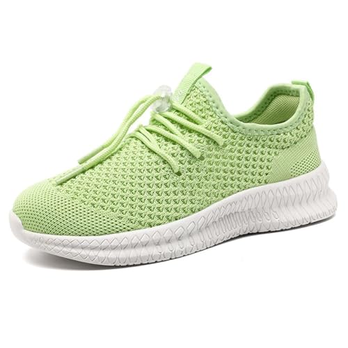 EGMPDA Kid Shoes Running Boys Girls Fashion Walking Sneakers Mesh Breathable Tennis Shoes Lightweight Gym Shoes Non-Slip Toddler Little Kid Big Kid Fruit Green Size 1.5