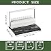 HOUYEE Manual Comb Binding Machine,19 Holes, 450 Sheets,Paper Punch Comb Binder Machine with 50 PCS 1/2