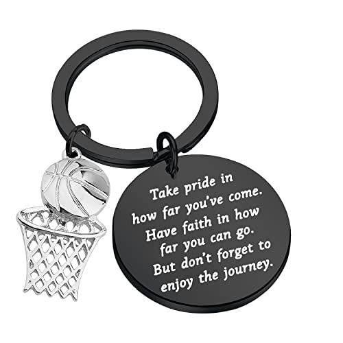 FUSTMW Basketball Keychain Basketball Hoop Pendant Basketball Player Gifts for