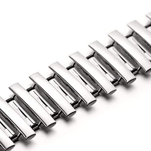 Bracelets en métal argenté pour montre connectée et bureau