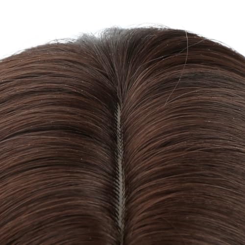 Image of PATTNIUM Brown Wig for Kids Child Dark Brown Wig Long Curly Wavy Girls Middle Part Synthetic Wigs