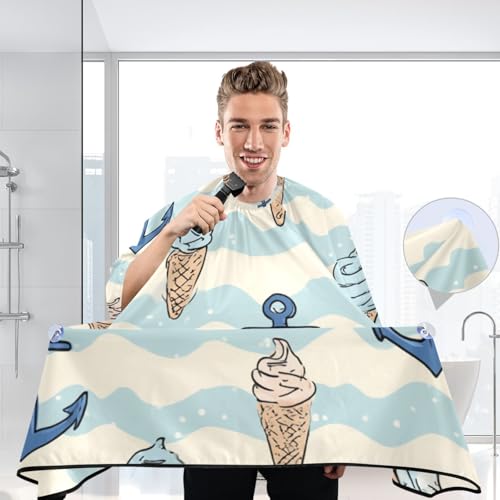 Capa de barbería impermeable 55 x 65 pulgadas para hombre y mujer miniatura 7