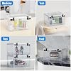 Lock Box with Locker,Lockbox for Office,School,Home Personal Items Safe,Medicine Lockable Cabinet,Food Snacks Container,Files Documents Organizer,Kids Proof Prize Box (Clear)