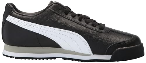 PUMA Women's Roma Shoes, 24 Black-White-Smokey Gray, 6.5