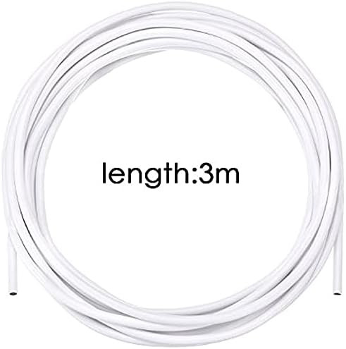 PLASTIFIC 3M Curtain Wire Net Curtain Wire And Hook Set Cord Cable And Eyes For Net Curtains Rail Net Curtains Tension Rod Curtain Hooks Plastic White Hooks