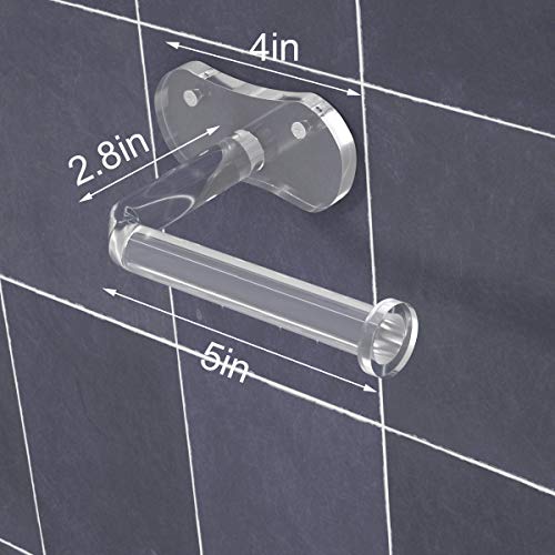 Toilet Paper Holder, Aitee Clear Paper Roll Holder For Bathroom, Tissue Paper Wall Holder Rod, Sturdy And Simple-To-Install. #TOP1