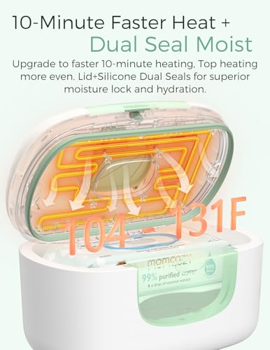 image for Momcozy New Baby Wipe Warmer, Large Capacity Wipe Dispenser Compatible