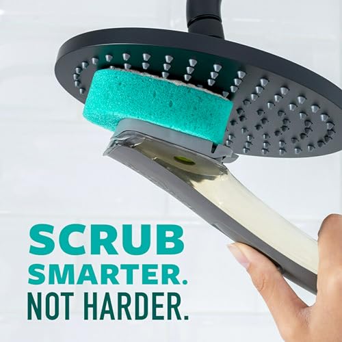 Image of Scotch-Brite Swift Scrub Tub & Shower Wand Refills, Ideal for Bathroom Buildup, Glass Door, Shower and Bath Cleaner, Soap Scum Remover, 2 Wand Refills (Pack of 6)