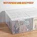 CD Storage Box, Stackable Clear Plastic CD Organizer