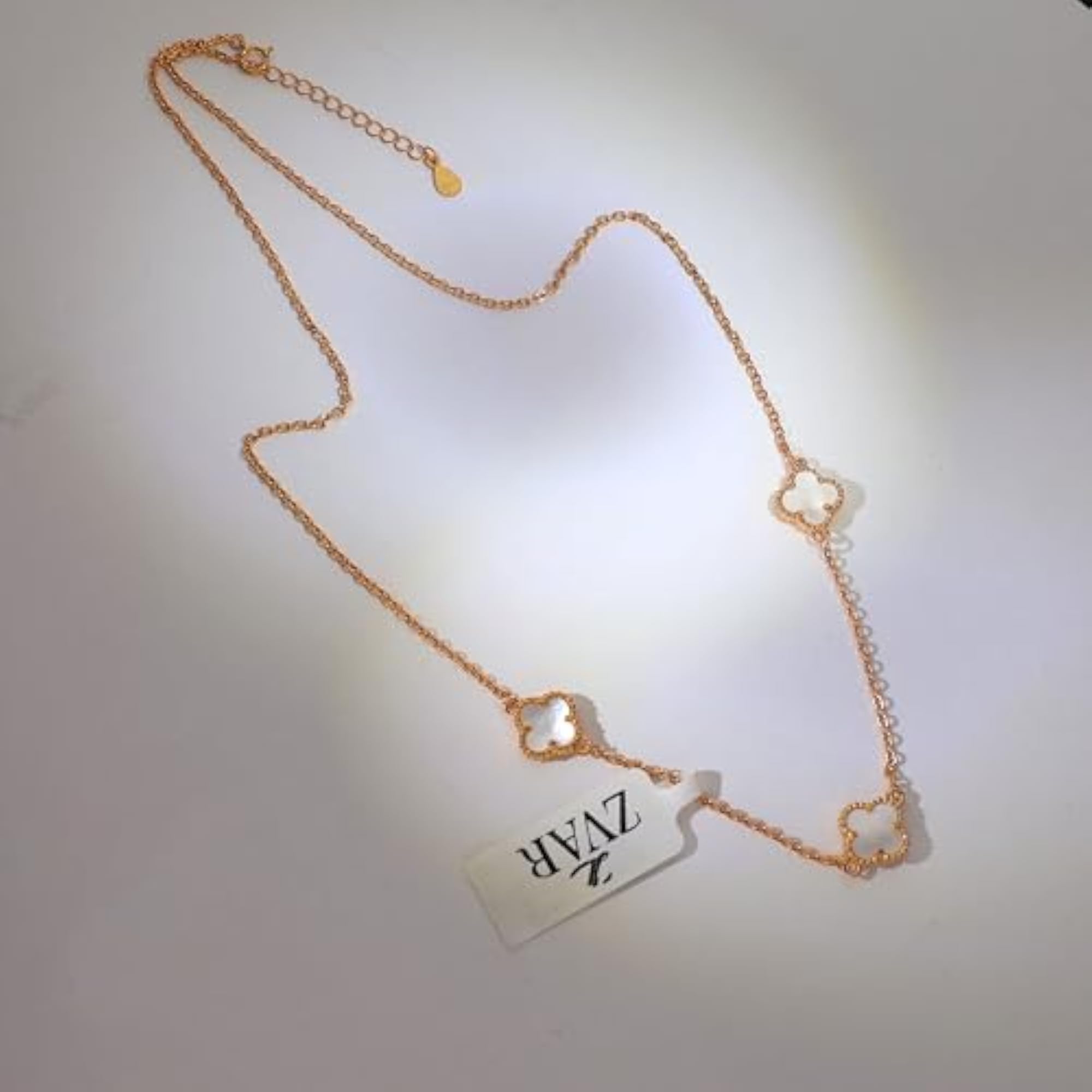Women's 925 Sterling Silver Clover Pendant Necklace