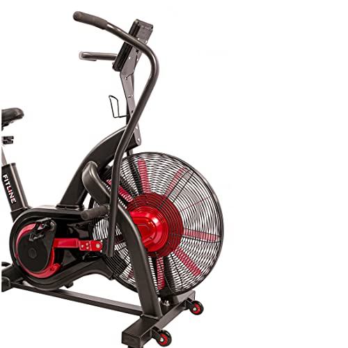 Image of Fitline HIIT Air Bike-Rage Full Body Workout for Exercise (Black & Red, FL Rage - Air Bikes-04)