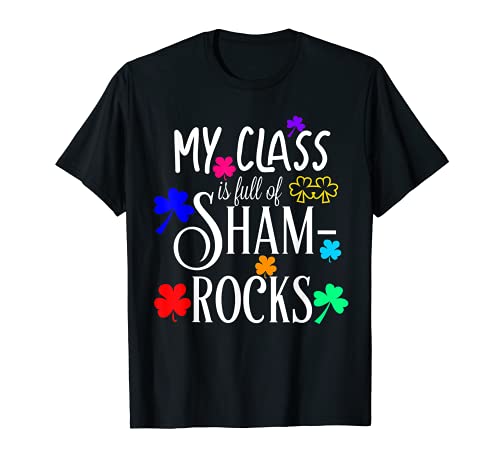 Teacher and Students St Patricks Day Shamrock Camiseta
