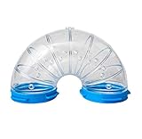 Ferplast Hamster Cage Play Tube | U-Turn Tunnel, 5.98L x 3.22HW with a 2.4 Diameter - Inches, Clear (84806099US1)