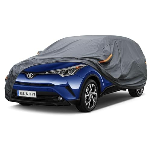 GUNHYI Premium Car Cover Custom Fit Toyota C-HR, 16 Layers Heavy Duty Car Cover Waterproof All Weather with Zipper Door for Sun Rain Snow Dust Uv Protection 01 Toyota 1.05 Toyota C-HR