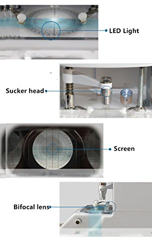 Bloqueur de lentille optique CP-5D avec centrage LED haute précision - 6