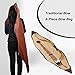 SOPOGER Archery Longbow Case 60 Inch - Traditional Long Bow Recurve Bow Case Leather A Piece Bow Carrying Bag for Outdoor Shooting Hunting