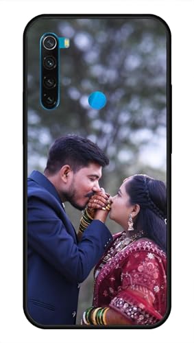 Image of NDCOM for Customised Redmi Note 8 Back Cover | Premium Redmi Note 8 Phone Case | Note 8 Mobile Cover DIY Personalised Photo Design | Customized Gift Custom Text Name Printed Glass Case