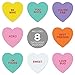 Valentine Candy Hearts Stickers / 500 Valentine's Day Labels / 1 1/8