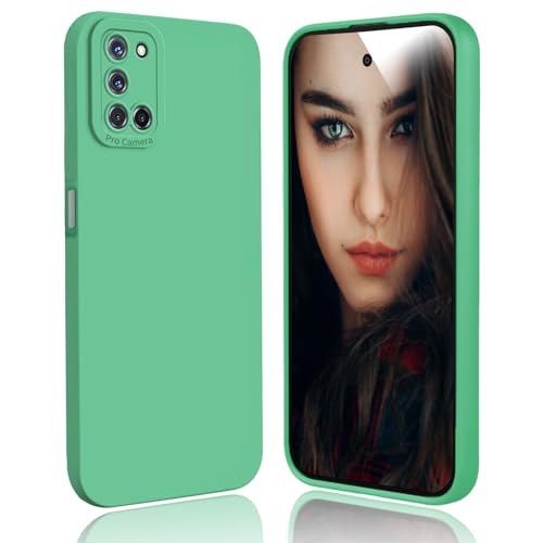 DESSEN Cover per Oppo A52 / Oppo A72 / Oppo A92 - Silicone Custodia Antiurto Protezione Fotocamera Case Sottile e Morbida TPU Bumper Antishock Anti-Impronte, Verde