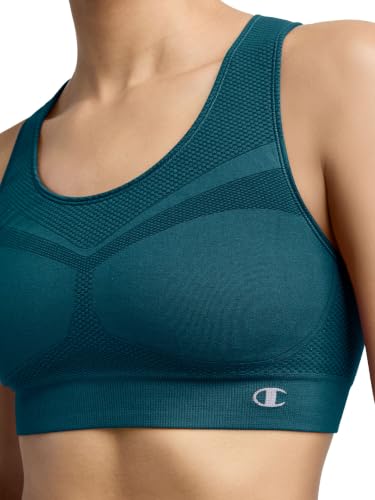 Image of Champion Women's The Infinity Racerback Sports Bra, Moderate Support, Seamless, Moisture-Wicking