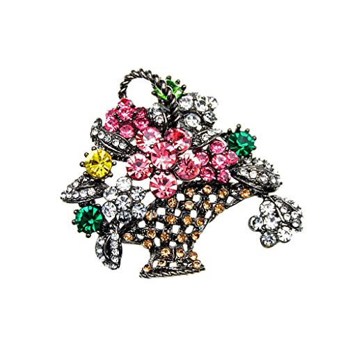Broche de fleur en strass CFWSHJ, le cadeau idéal en bijoux élégants