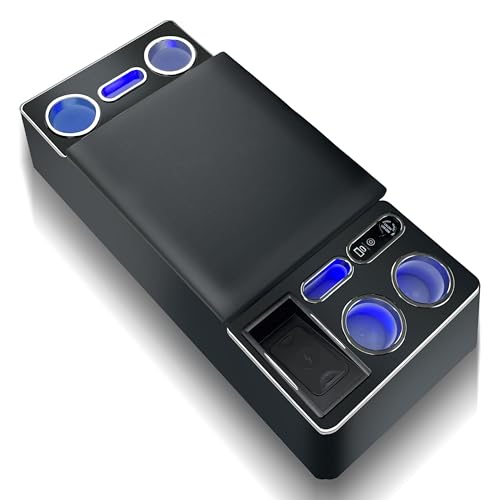 ハイエース200系センターコンソール差し込み型アームレスト　LED調光付 Amazon | Echimy ハイエース 200系 専用 アームレスト コンソール