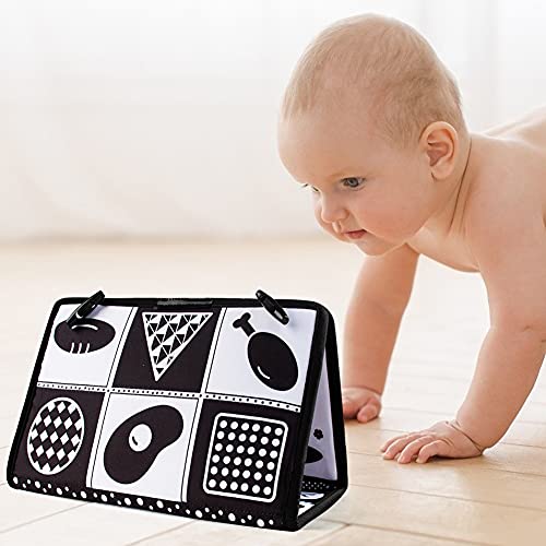 Teytoy HJC10205TT65 Tummy Time Mirror Infant Toys Newborn Toys 0-3 Months Brain Developmental Baby Mirror Tummy Time Toys Black And White High Contrast Baby Toys 4 6 9 12 Month Boys Girls Crawling Sensory Toy thumb #3