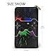 DaihAnle Game Console with Graffiti Background ﻿Hand-Held Wallet Fashionable Long Microfiber Leather Large Capacity