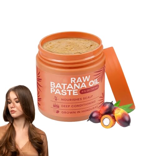 Raw Batana Oil Paste Organic Batana Hair Oil for Hairs Growth Long-Lasting Moisturizing Restore Texture and Shine Thicker & Stronger Hair Shine