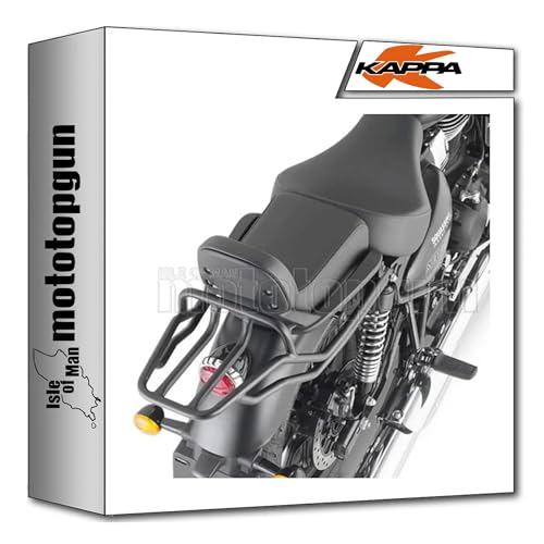 Adaptador Kappa KR9053 Monolock negro para Royal Enfield Meteor 350 de los años 2021 a 2023