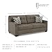 Signature Design by Ashley Mahoney Contemporary 2-in-1 Tufted Sofa Sleeper with Folding Gel Memory Foam Mattress, Full, Dark Brown