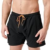 Alpha Industries Herren Basic Swim Short Badehose, Black, XL