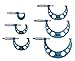 Accusize Industrial Tools 0-150 mm Precision M-Type Metric Outside Micrometer 6 Pc Set, Eg00-9150