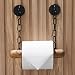 Produktbild DEKAZIA® Toilettenpapierhalter Holz | Klopapierhalter ohne Bohren | Klorollenhalter für Toilettenpapier | WC Rollenhalter | Klopapier Aufbewahrung | Bad Zubehör | Toilettenrollenhalter schwarz