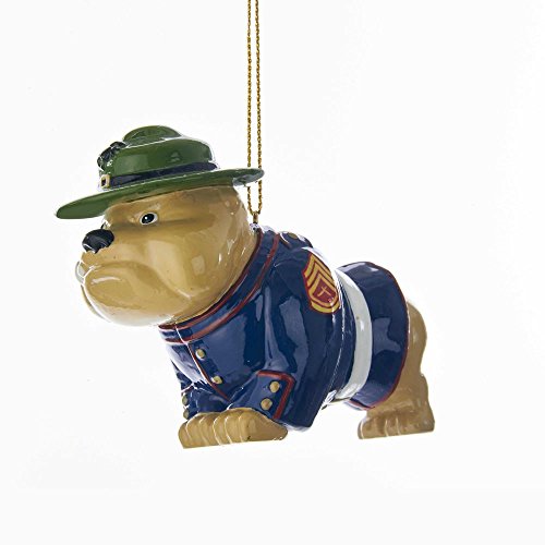 Kurt Adler U.S. Marine Corps Resin Bulldog Ornament