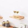 Mensola A Muro In Legno Di Pino 30x12 Cm | LNSYNSS | Scaffale Singolo Con Anti-Caduta | Per Cucina, Bagno, Soggiorno - 3