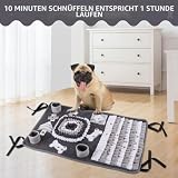 IEUUMLER Schnüffelteppich Hund, Waschbar Trainingsmatte Futtermatte für Hunde Fördert Natürliche Futtersuche & Stressabbau FC009
