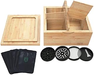 Stash Box Combo w/Reversible Rolling Tray Lid - Smell Proof Stash Box Combo