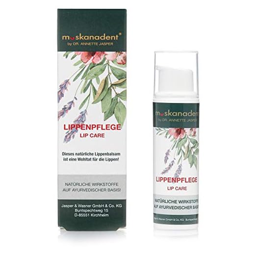 Premium ayurvedische labio Cuidado contra seca Labios de Muskan adent | Bálsamo Labial Con Aceite de Jojoba, Shea de mantequilla, lavanda, canela, menta para mujeres, hombres y niños | Vegan 10 ml