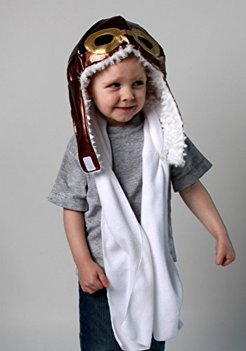 Making Believe Kids Aviator Dress Up Costume Hat And Scarf Set #TOP3