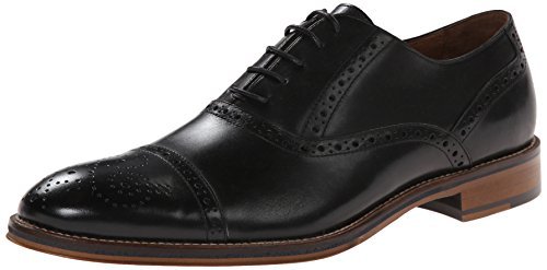 toe cap shoes - Johnston & Murphy Men's Conard Cap Toe Shoe Black Italian Calfskin 10 M US