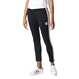 adidas Originals Women's Superstar Track Pant, Black/Paris Pink, M