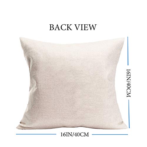 Mehotop Pack Of 4 Throw Pillow Covers Rustic Wood Background Happy Camper Rv Travel Car Outdoor Decorative Cushion Cover With Camping Quote Words Cotton Linen 16X16 Inch Square Pillowcases Decorations #TOP1
