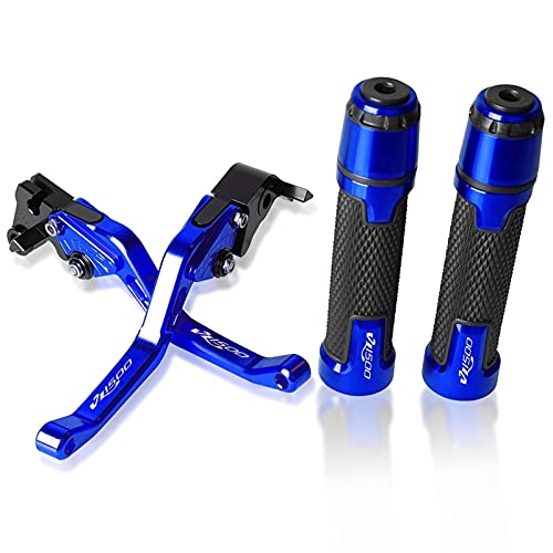 Zshuzhi Handle Adjustable Brake Handle Clutch Levers Motorcycle Thruster Grip Handle Bar Cap End Plugs For Suzukis Vl1500 C90 2005 2006 (Color : 2) #TOP2
