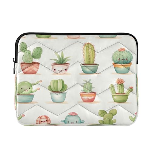 Funda para portátil de 13-14 pulgadas Smiling Cactus miniatura 1