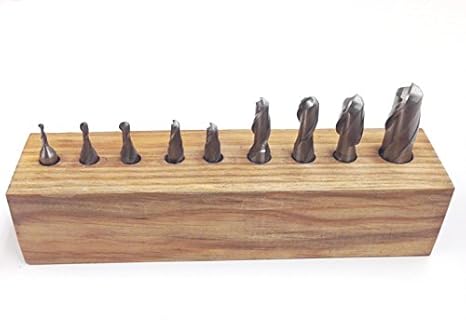 HHIP 8001-0009 2 Flute Ball Nose End Mill Set 9 Piece