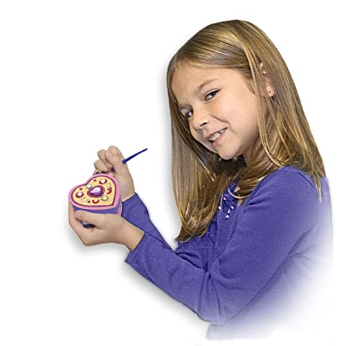 Melissa & Doug Decorate-Your-Own Wooden Heart Box Craft Kit #TOP1