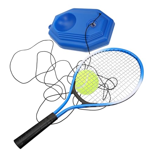 TEMPNAP テニス練習器具 高耐久リバウンドボール付き 用から大人まで対応 屋内外兼用 固定ベース付き テニストレーナー シンプル操作で効果