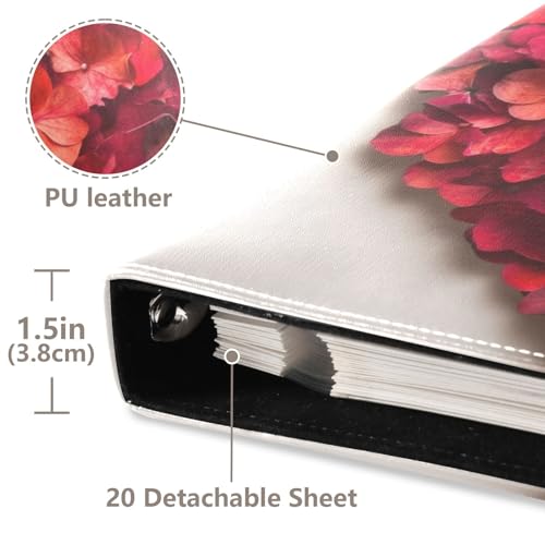Álbum de Fotos Autoadhesivo DIY Scrapbook Album Rosas de San Valentín Pétalos Carpeta de 3 Anillas Libro de Fotos 40 Páginas 8x10 para Recuerdos miniatura 4